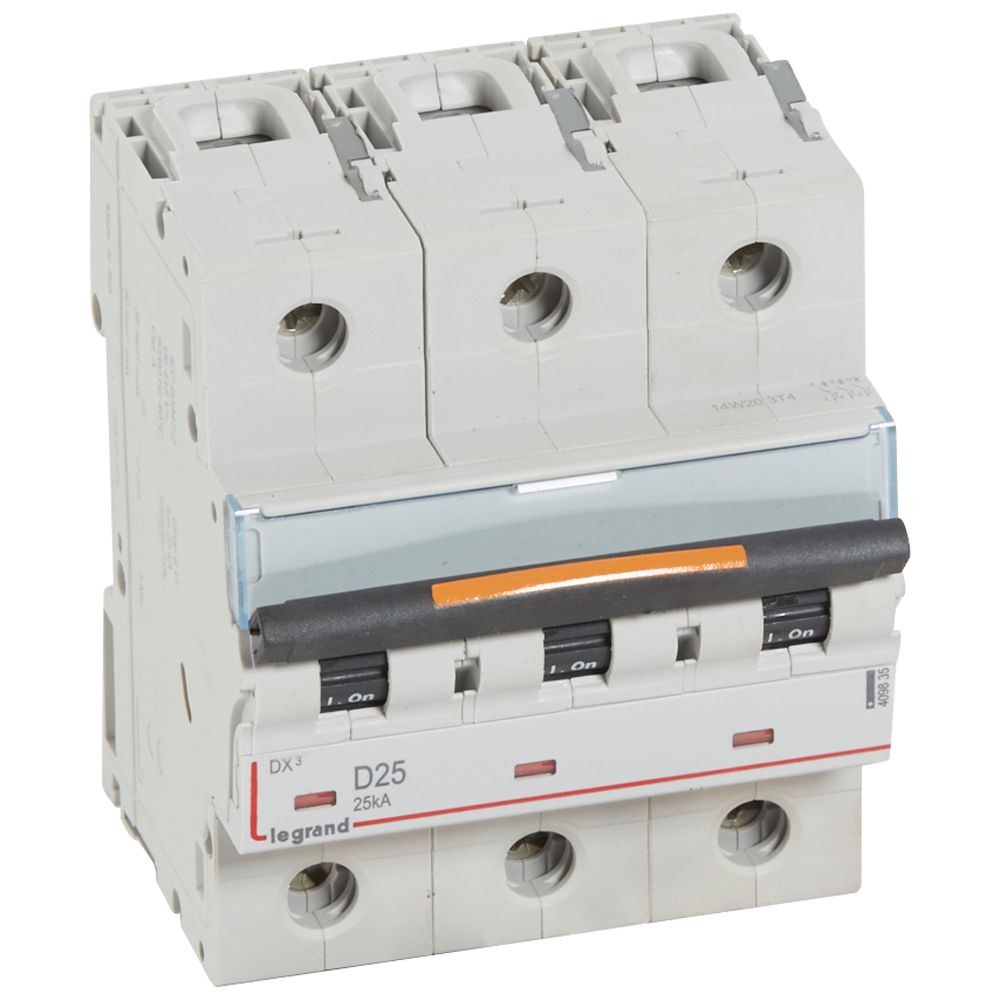 Interruptor automático 3P 25kA curva D DX3 409835 Legrand — Legrand