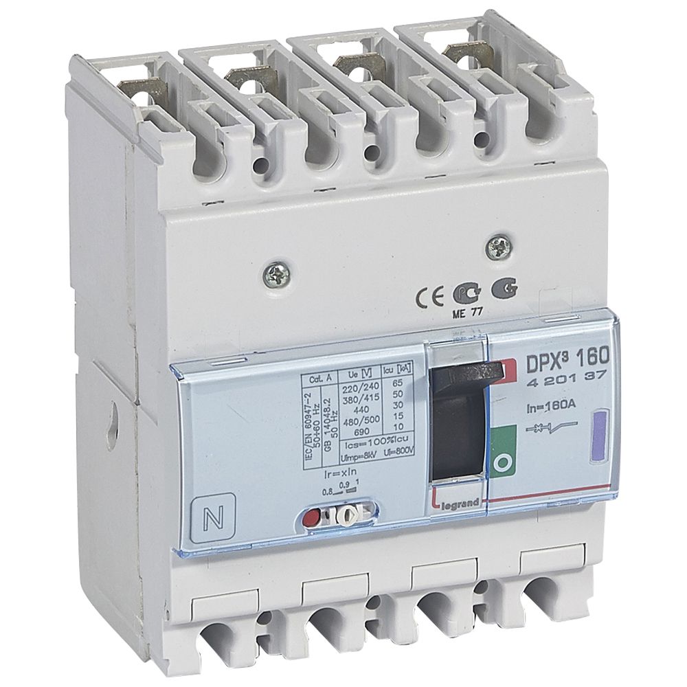Interruptor caja moldeada 4x160A 50kA DPX3 420137 Legrand — Legrand