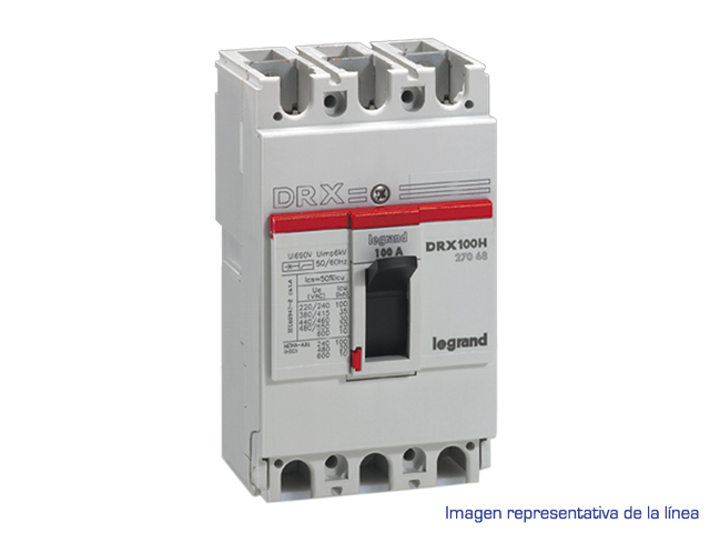 Interruptor caja moldeada 3x40A 415V 35kA DRX — Fijo (sin regulación) 27064 Legrand — Legrand
