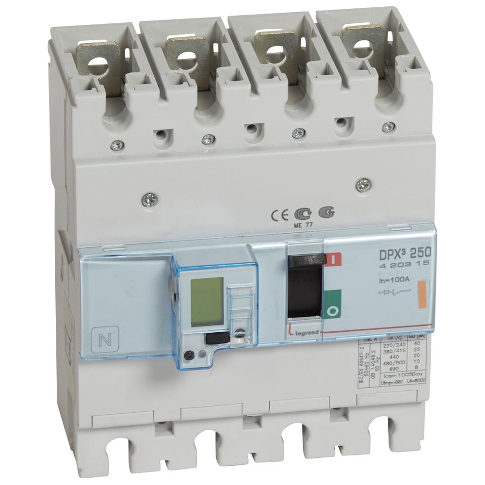 Interruptor caja moldeada 4x100A 25kA 420315 Legrand — Legrand