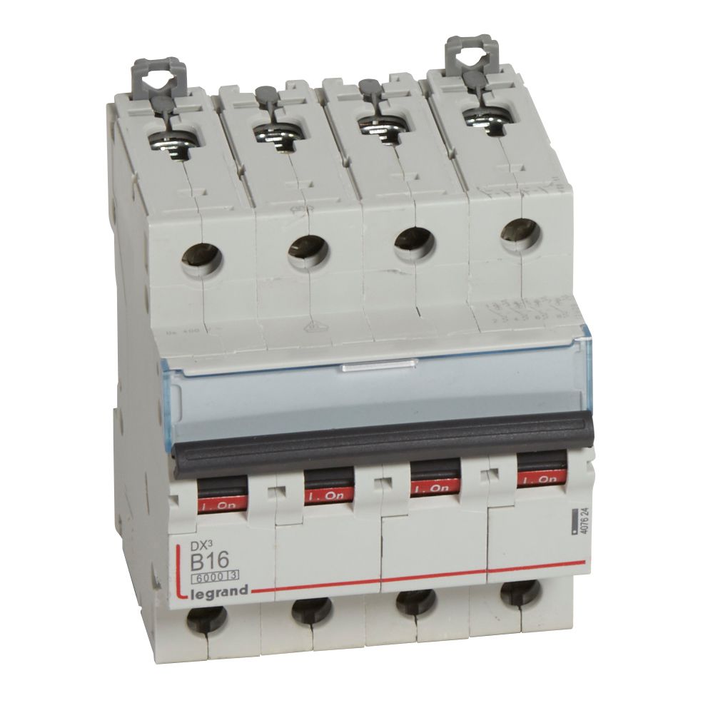 Interruptor automático 4P 10kA curva B DX3 407624 Legrand — Legrand