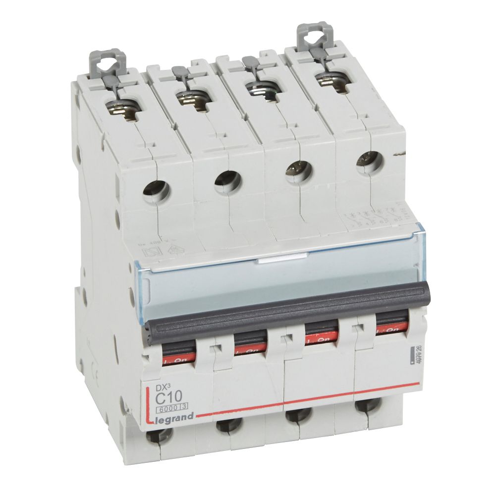 Interruptor automático 4P 10kA curva C DX3 407926 Legrand — Legrand