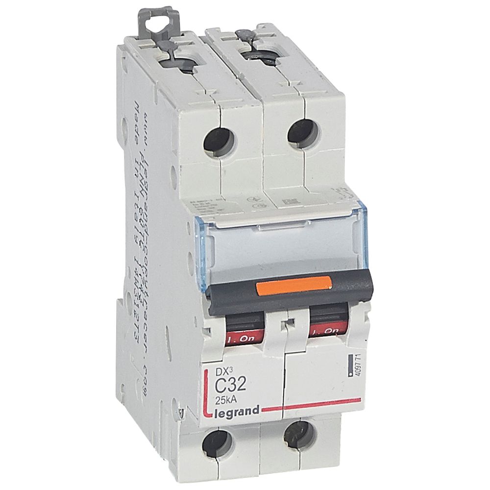 Interruptor automático 2P 25kA curva C DX3 409771 Legrand — Legrand