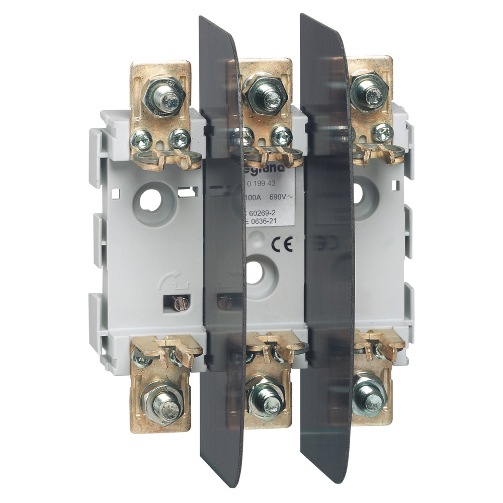 Bases Fusibles de Cuchilla Talla 00 100A. Tripolar 19943 — Legrand — Legrand
