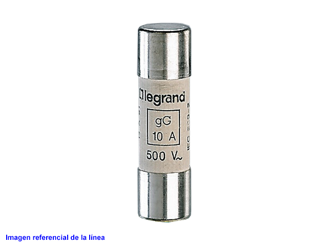 Fusibles Industriales Cilindircos Tipo Gg(rapidos) 10x38 2A. 13402 — Legrand — Legrand