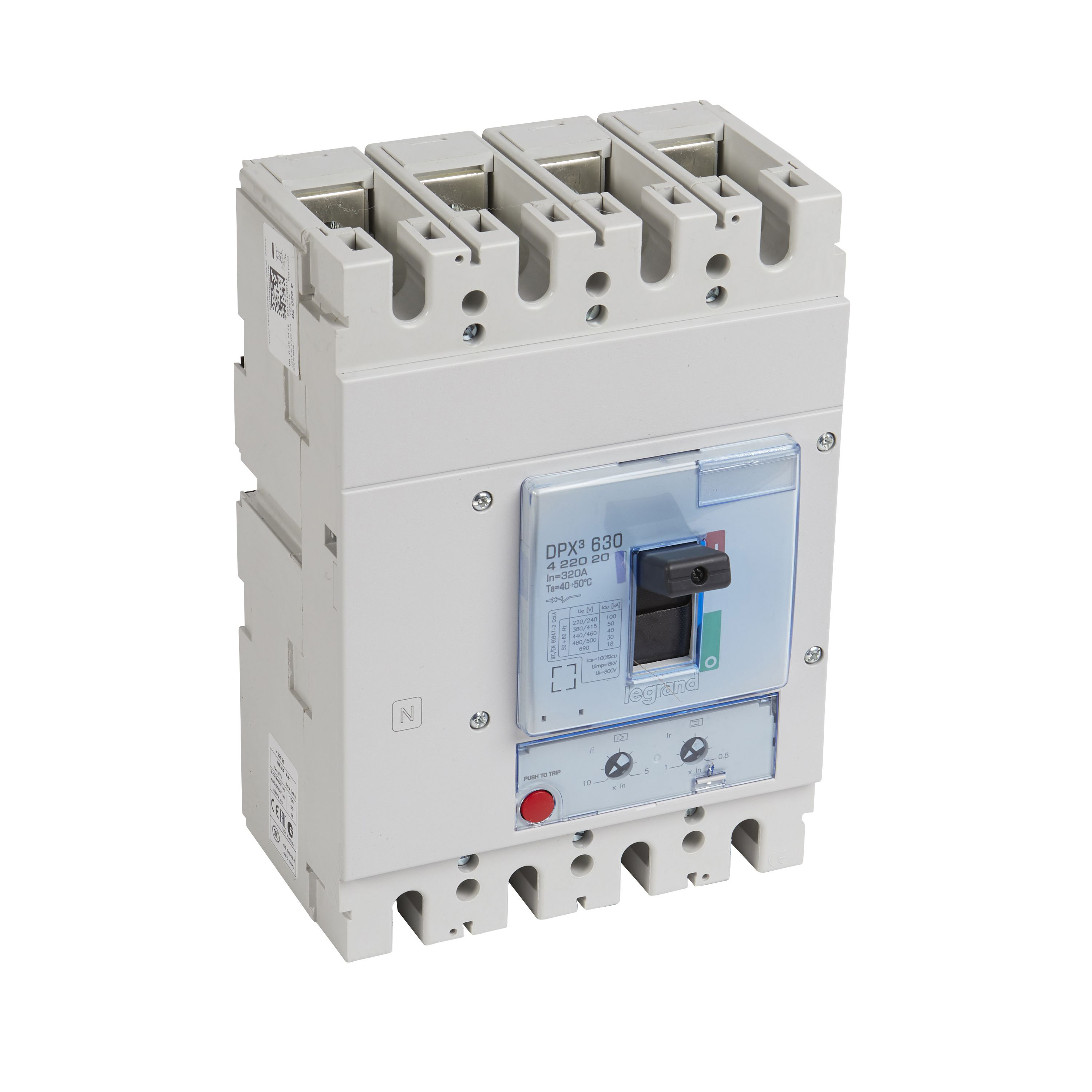 Interruptor caja moldeada 4x320A 50kA DPX3 422020 Legrand — Legrand