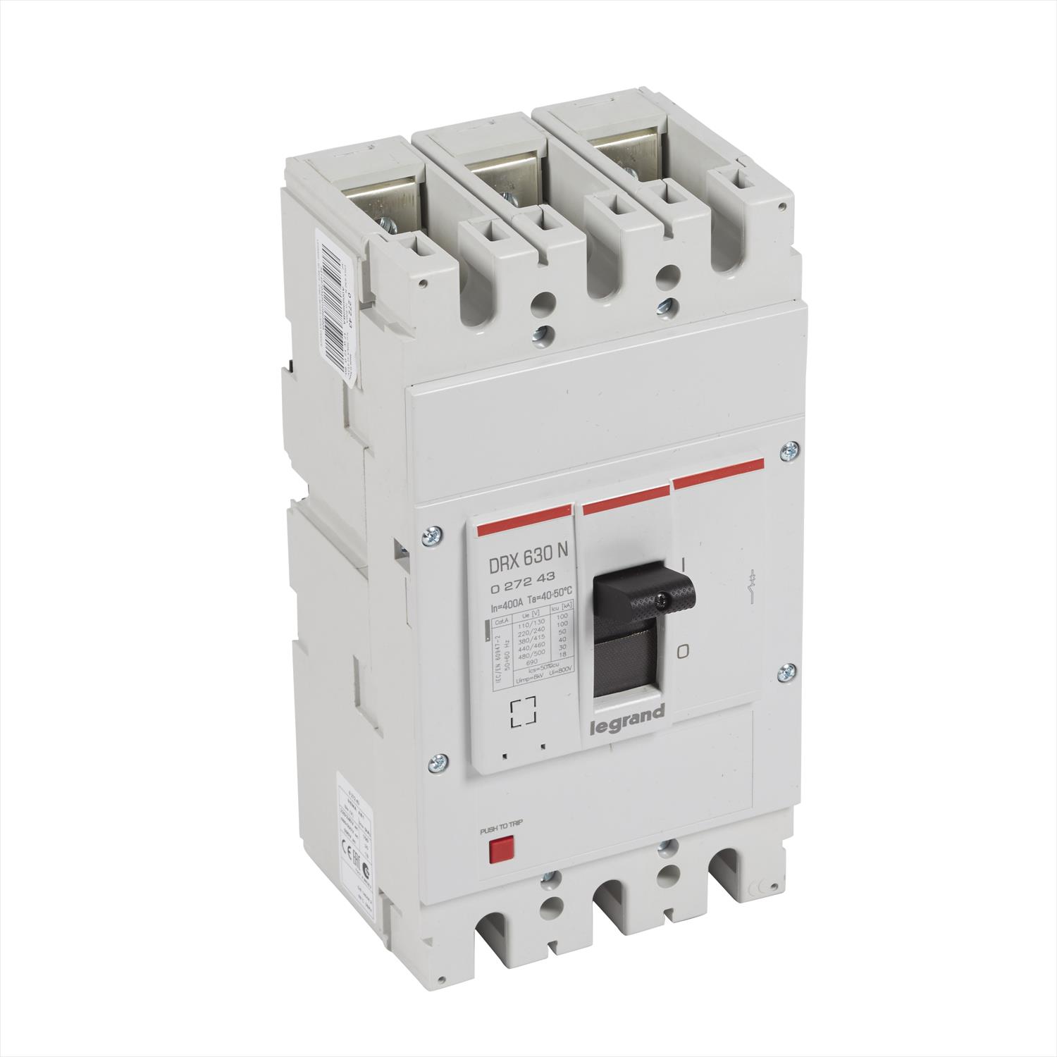 Interruptor caja moldeada 400A 415V 50kA DRX — Fijo (sin regulación) 27243 Legrand — Legrand