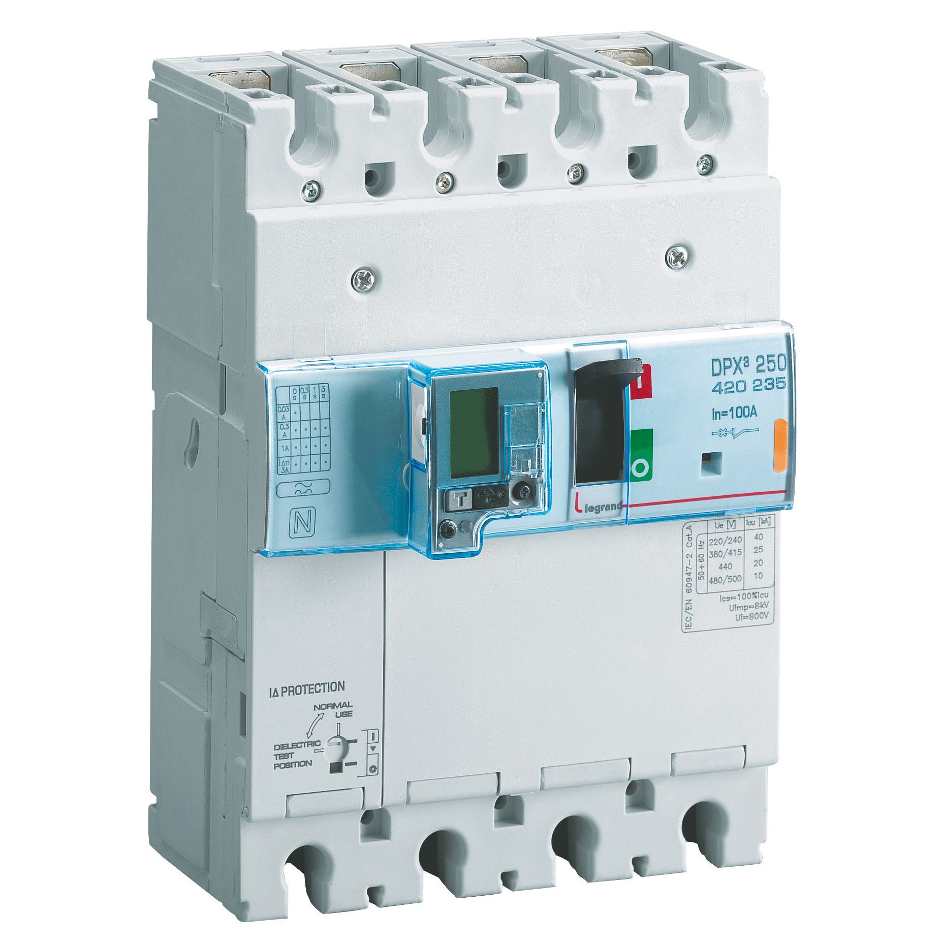 CAJA MOLDEADA DISYUNTOR termomagnético 250 3X100A 36KA 420235 Legrand — Legrand