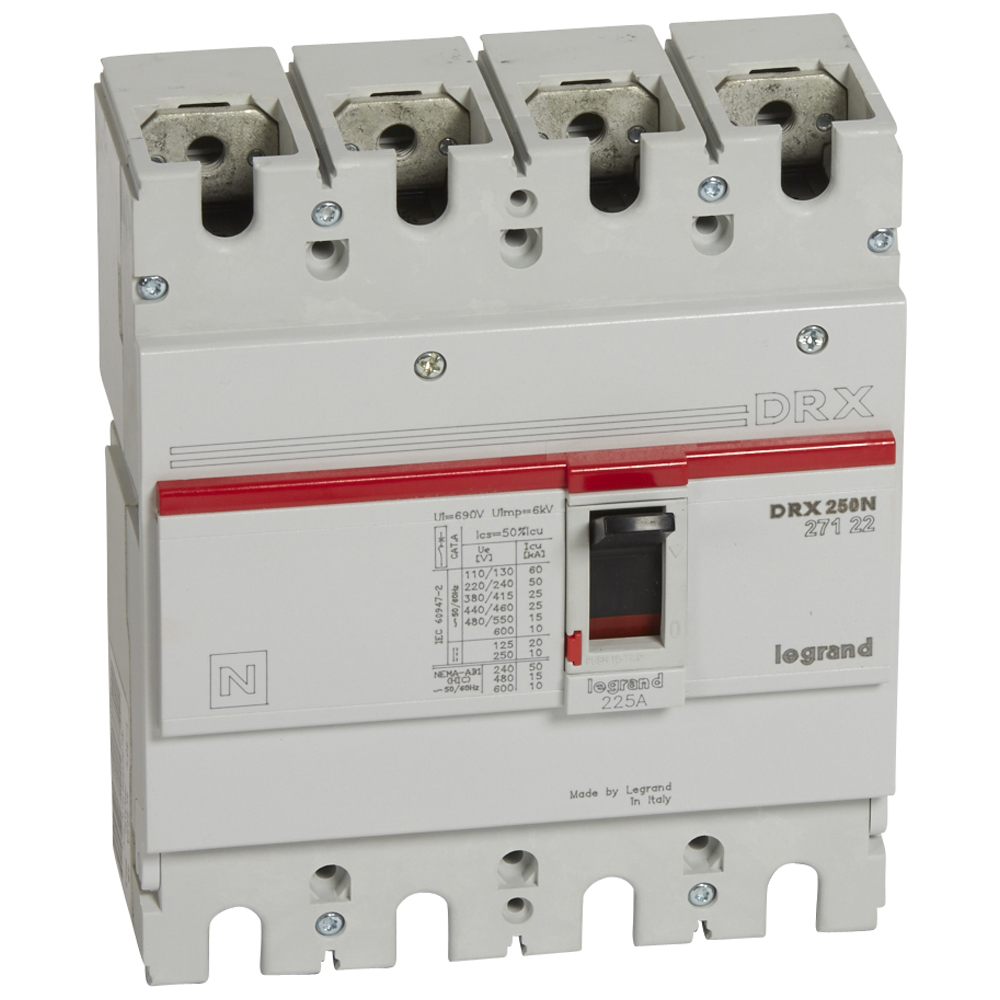 Interruptor caja moldeada 4x225A 25kA DRX 27122 Legrand — Legrand