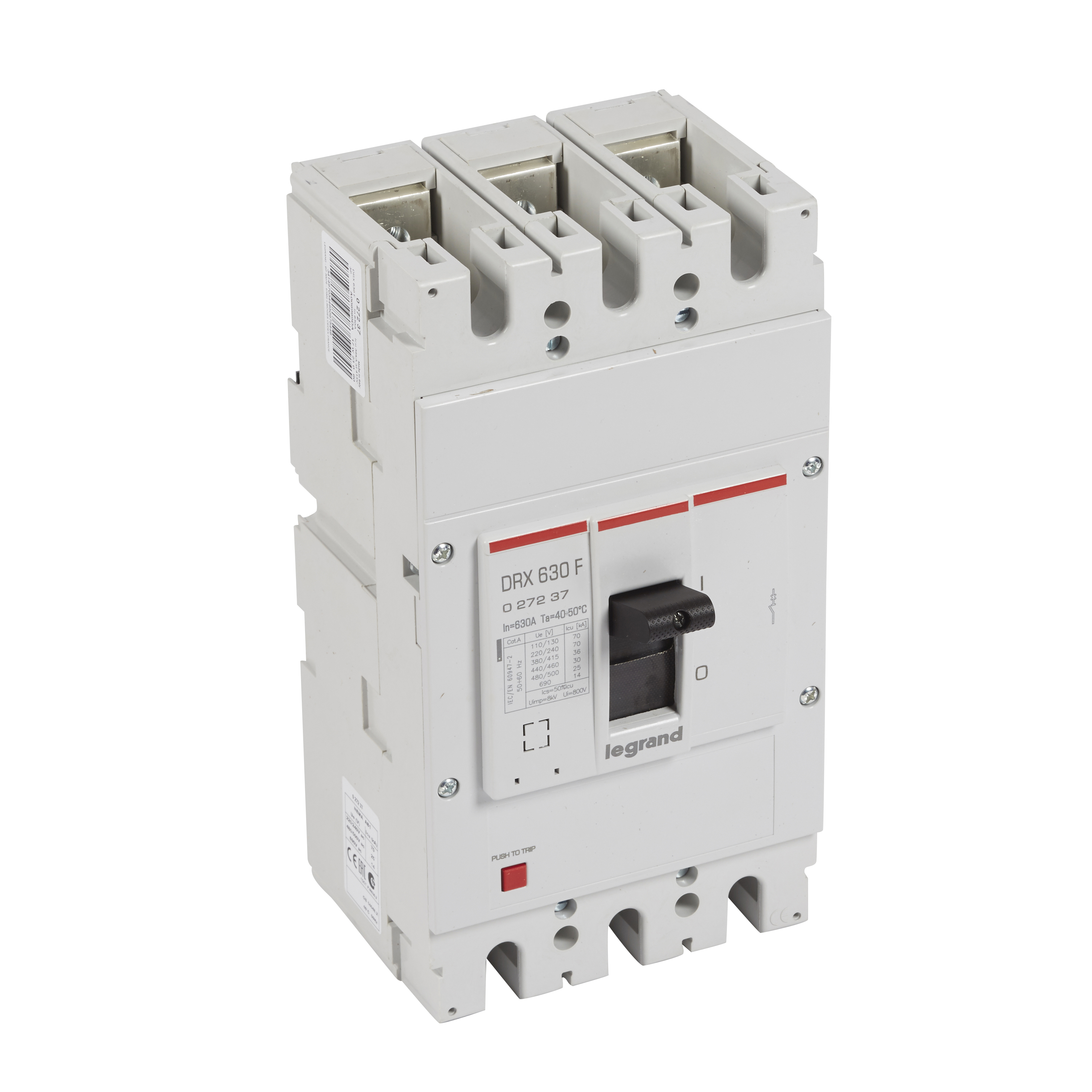 Interruptor caja moldeada 630A 415V 36kA DRX — Fijo (sin regulación) 27237 Legrand — Legrand