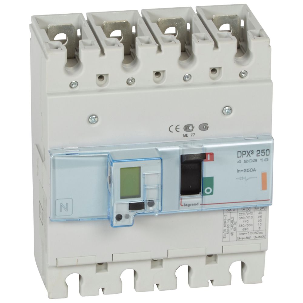 Interruptor caja moldeada 4x250A 25kA 420319 Legrand — Legrand