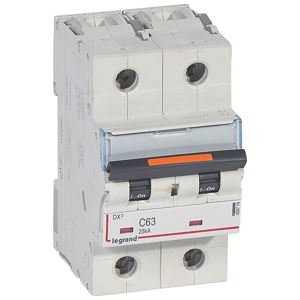 Interruptor automático 2P 25kA curva C DX3 409774 Legrand — Legrand
