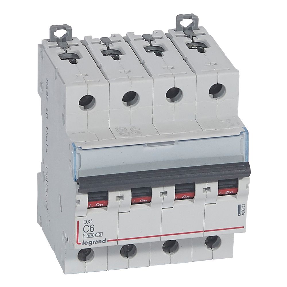 Interruptor automático 4x6A 400V 16kA 409333 Legrand — Legrand