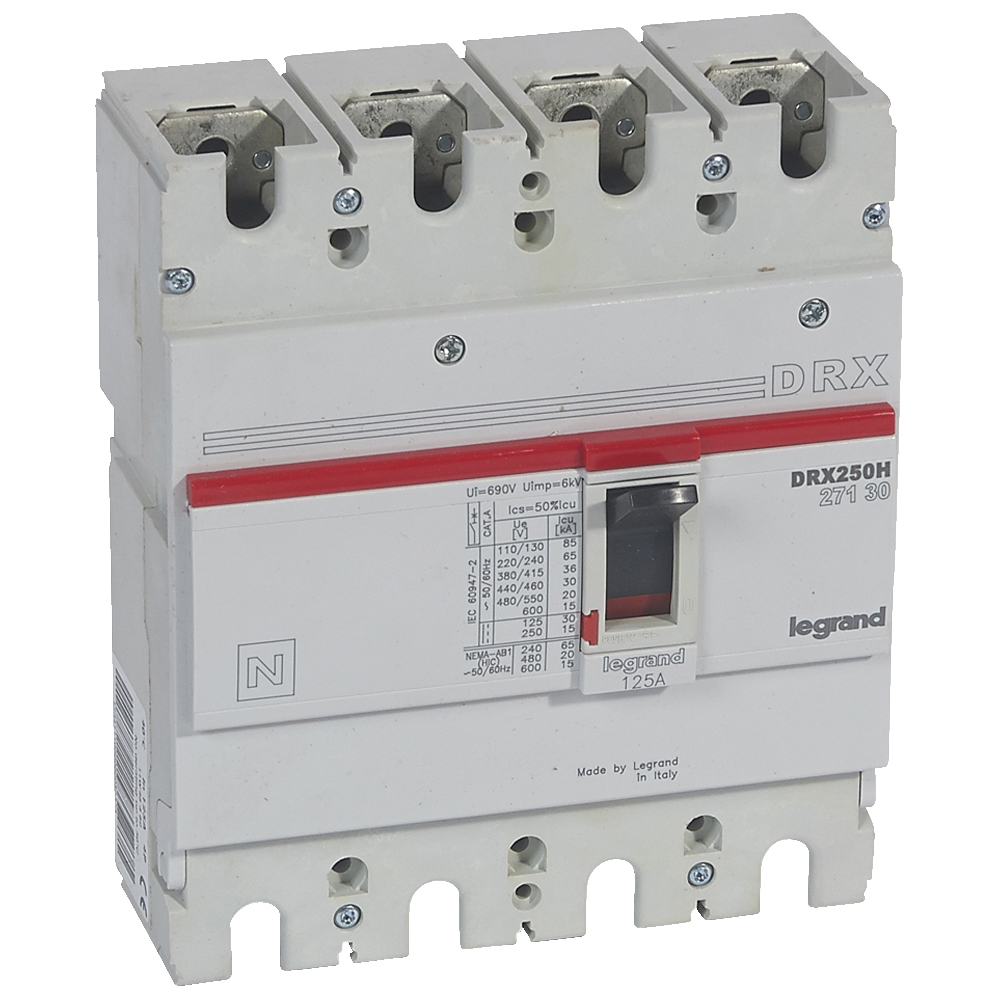 Interruptor caja moldeada 4x125A 36kA DRX 27130 Legrand — Legrand