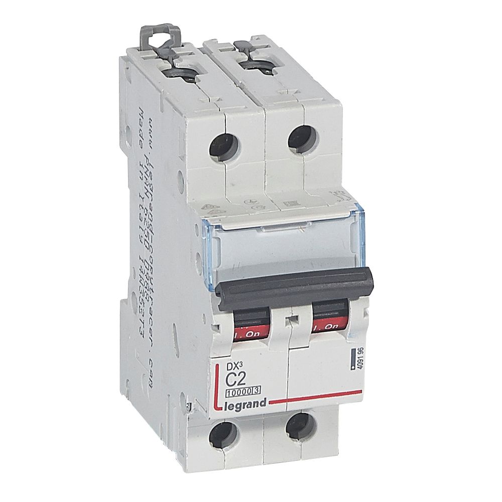 Interruptor automático 2P 16kA curva C DX3 409196 Legrand — Legrand