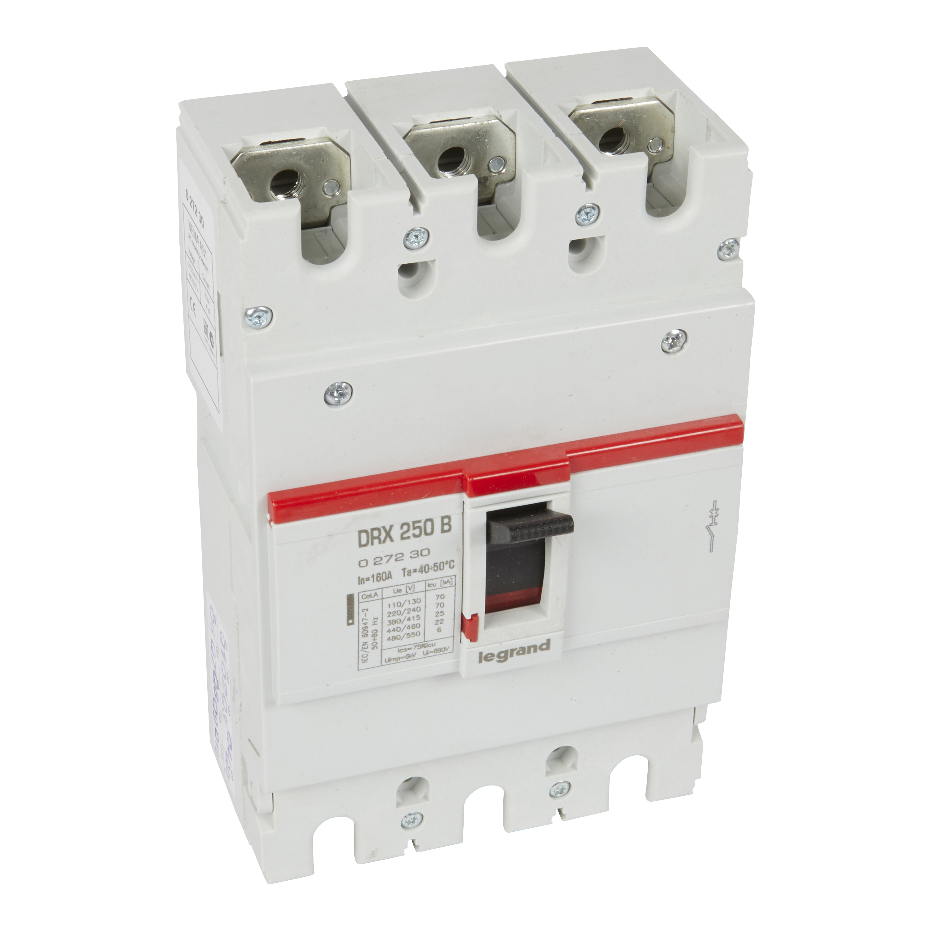Interruptor caja moldeada 160A 415V 25kA DRX — Fijo (sin regulación) 27230 Legrand — Legrand