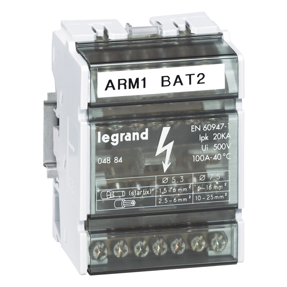 Repartidor Tetrapolar 100A86x44x70mm 4884 — Legrand — Legrand