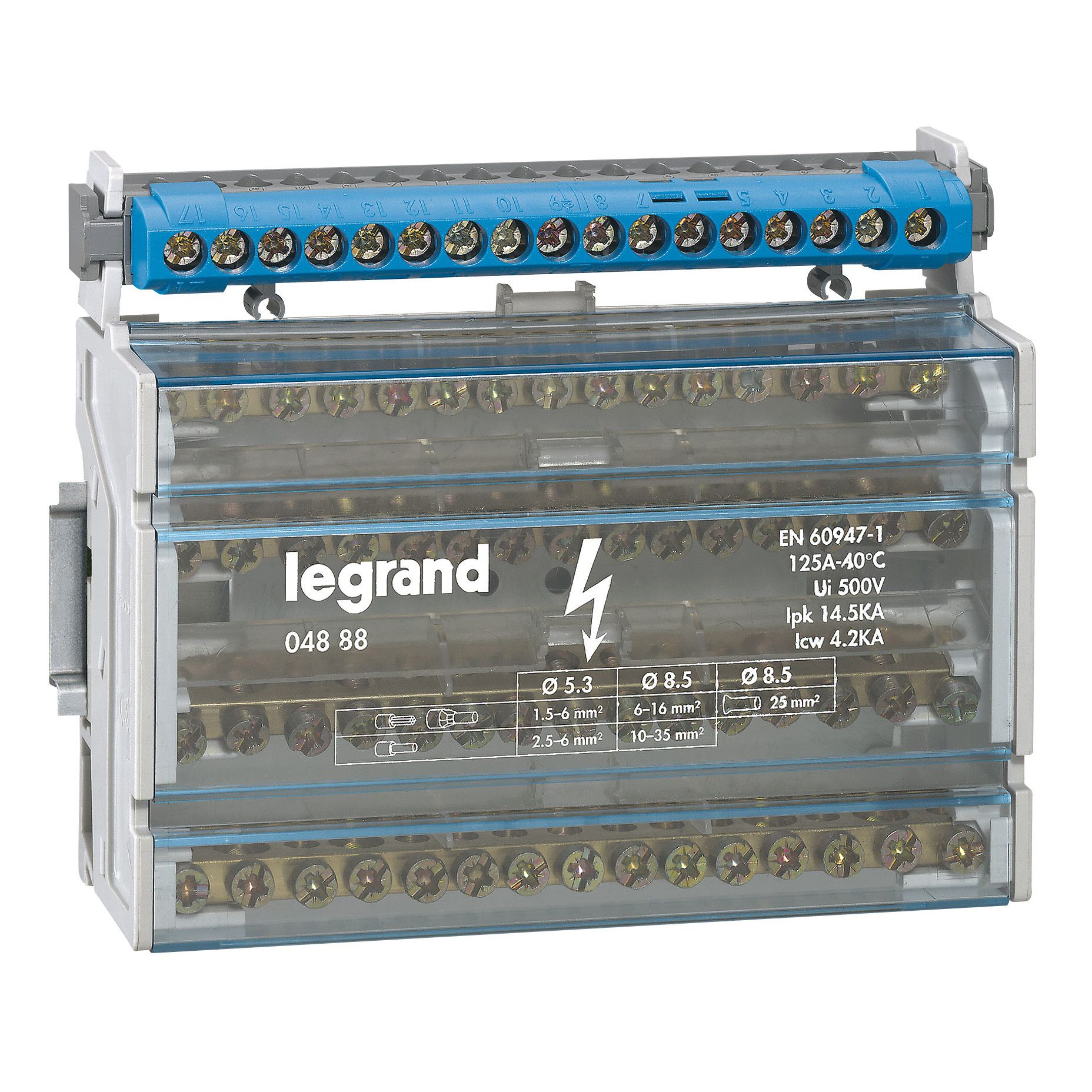 Regleta Azul Neutro 16 Entradas 4845 — Legrand — Legrand