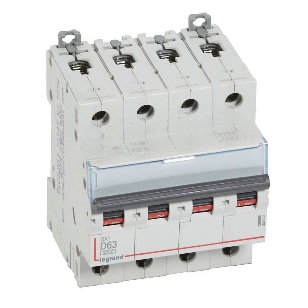 Interruptor automático 4P 10kA curva D DX3 408153 Legrand — Legrand