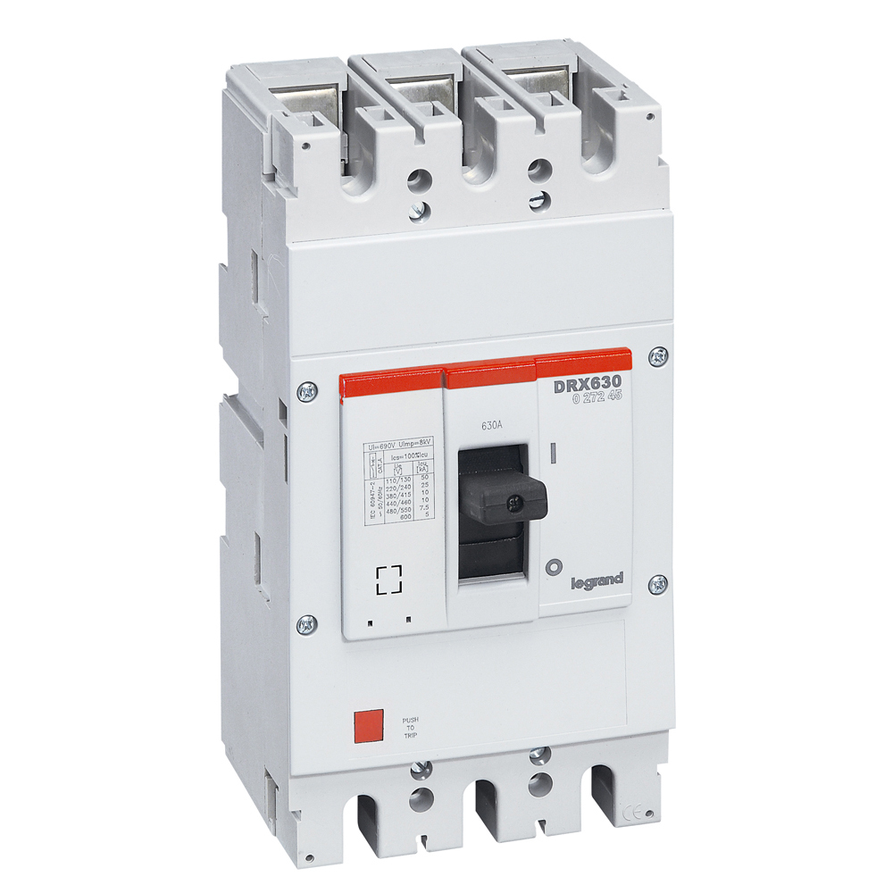 Interruptor caja moldeada 630A 415V 50kA DRX — Fijo (sin regulación) 27245 Legrand — Legrand