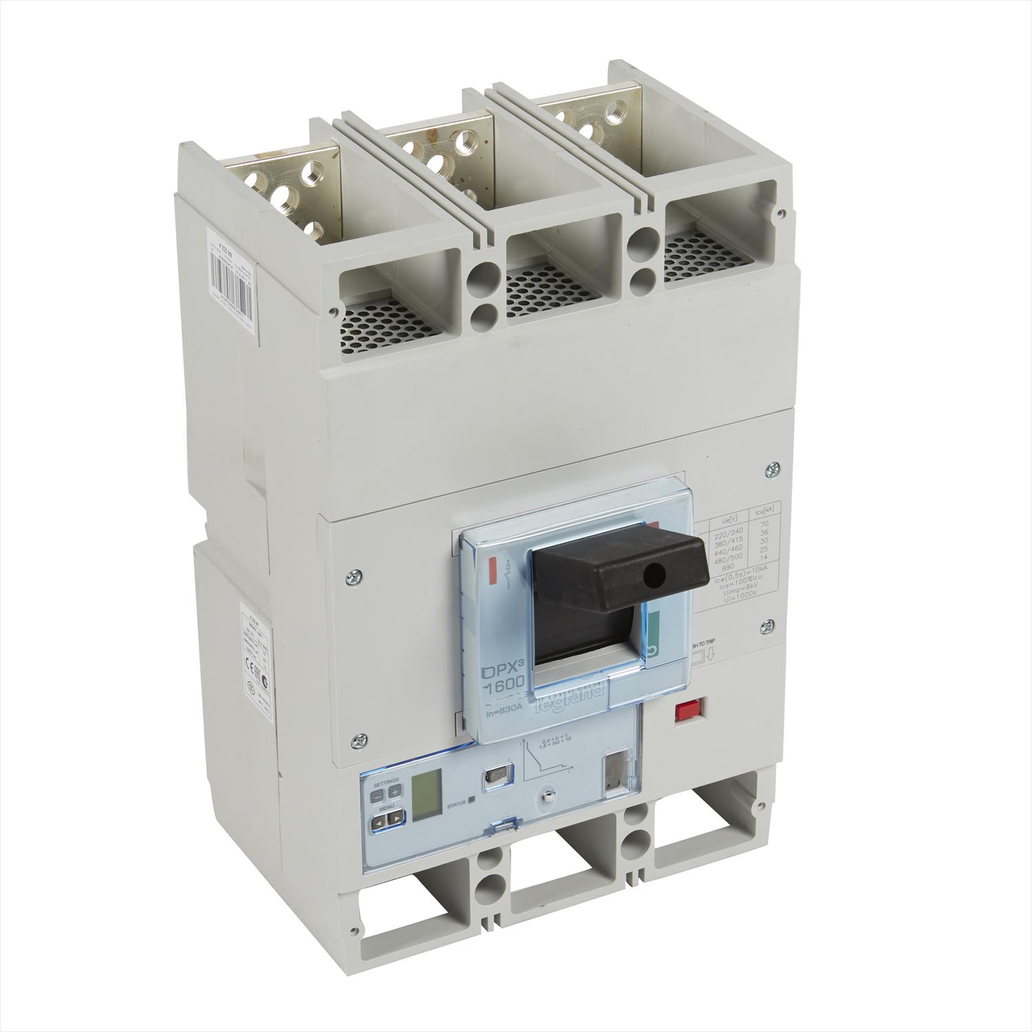 Interruptor caja moldeada 3x1600A 400V 50kA DPX3 422363 Legrand — Legrand