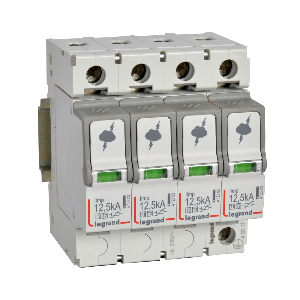 Limitador Sobretension Lexic Sobrepuestor T1+T2 12.5KA3P+SD 412273 — Legrand — Legrand