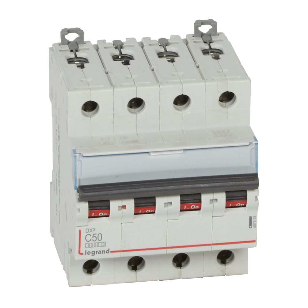 Interruptor automático 4P 10kA curva C DX3 407933 Legrand — Legrand