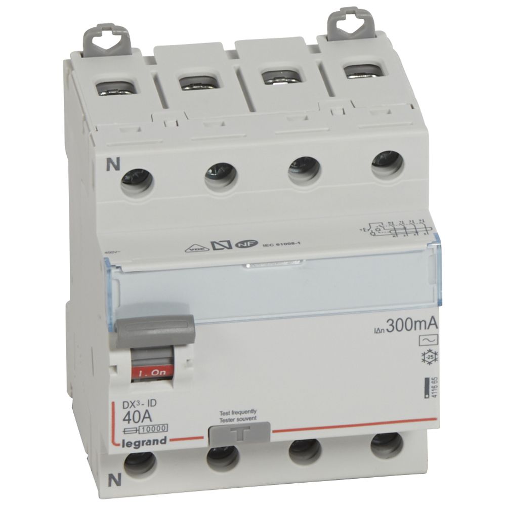 Interruptor DX3 Diferencial Tipo AC Tetrapolar 411665 — Legrand — Legrand