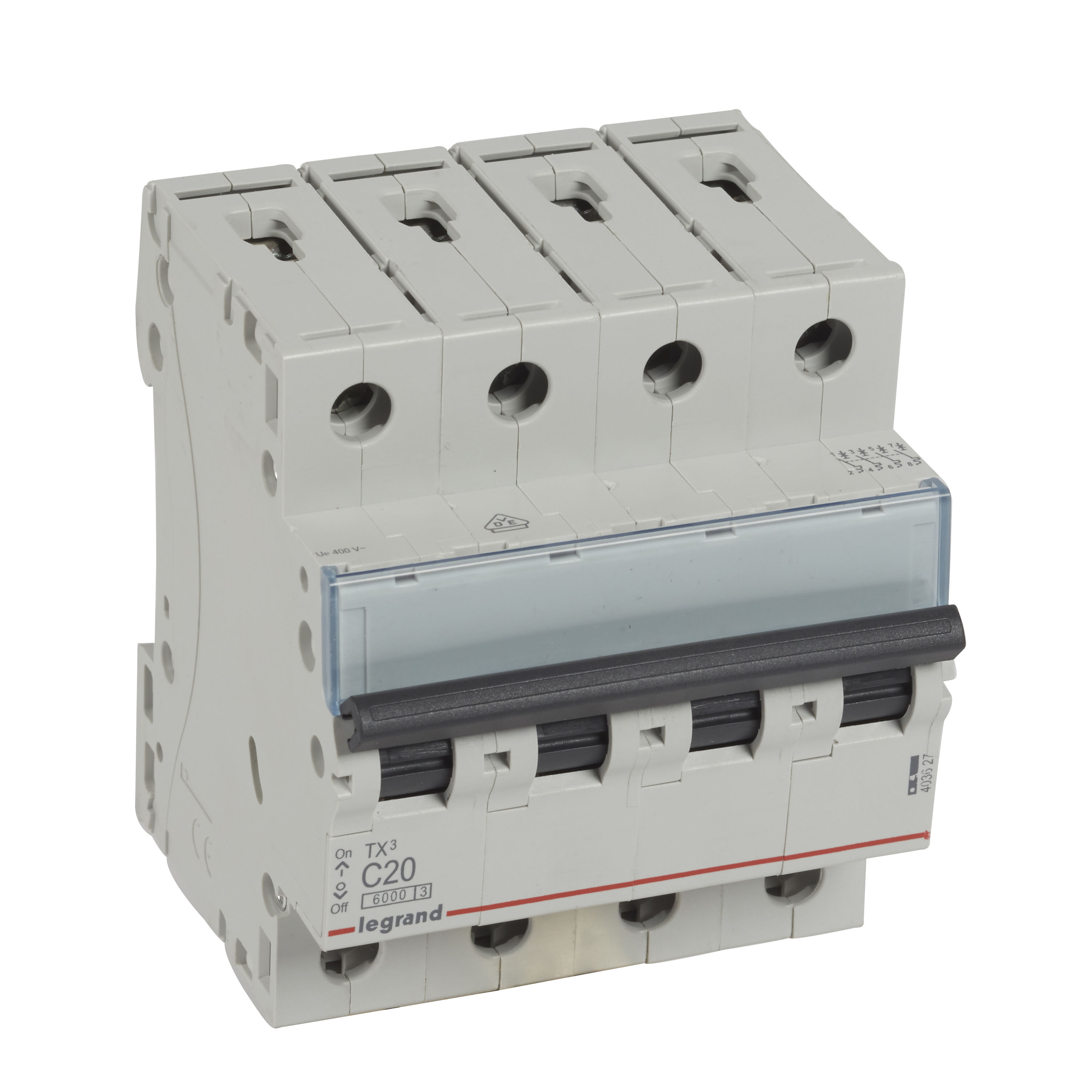 Interruptor automático 4x20A 230/400V curva C TX3 403627 Legrand — Legrand