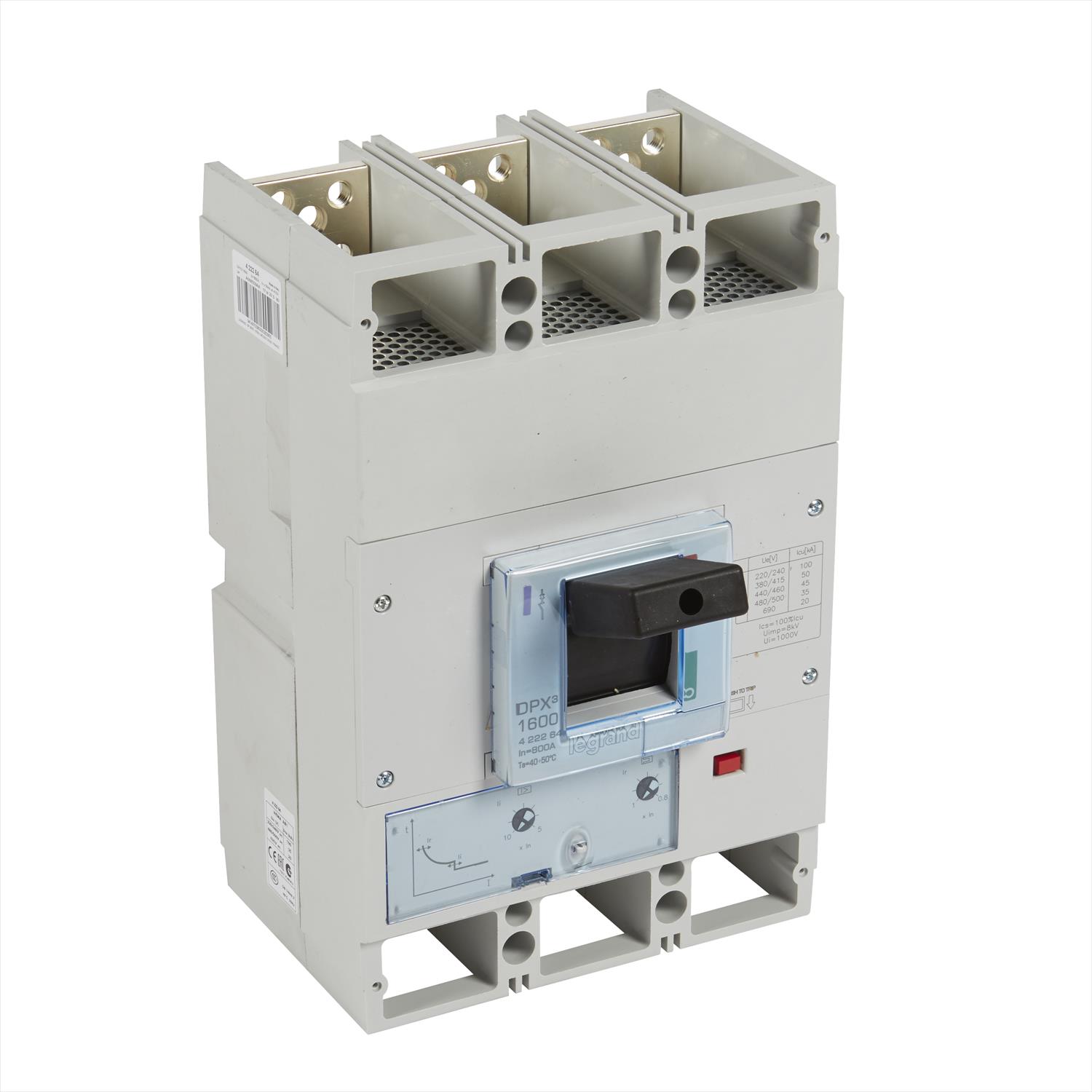 Interruptor caja moldeada 3x800A 400V 50kA DPX3 422264 Legrand — Legrand