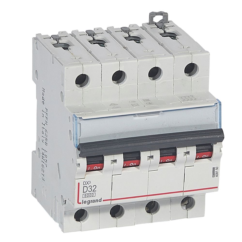 Interruptor automático 4P 10kA curva D DX3 408150 Legrand — Legrand