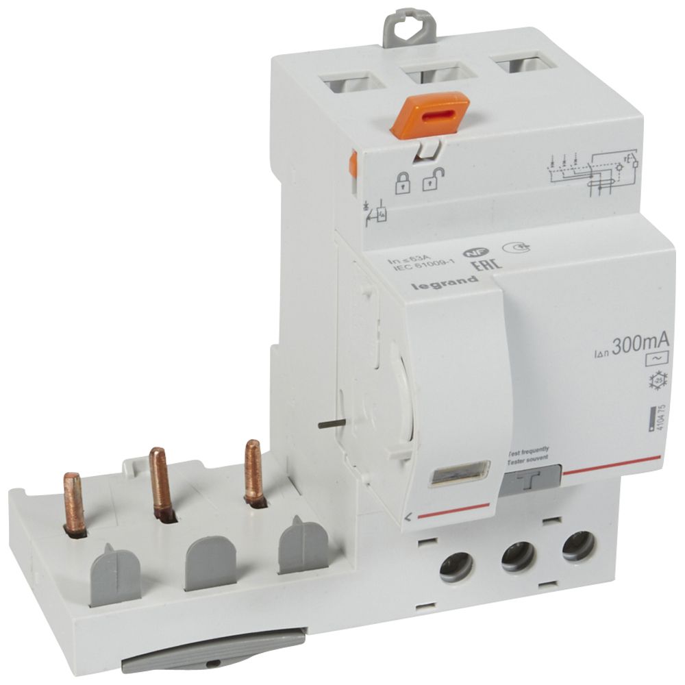 Bloque DX3 Diferencialtripolar Adaptable para Interruptores Automaticos 1 Modulo/polo 410475 — Legrand — Legrand
