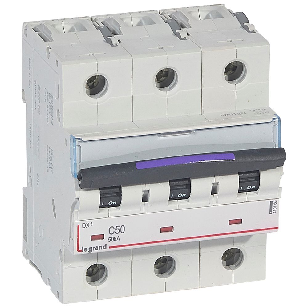Interruptor automático 3P 50kA curva C DX3 410166 Legrand — Legrand
