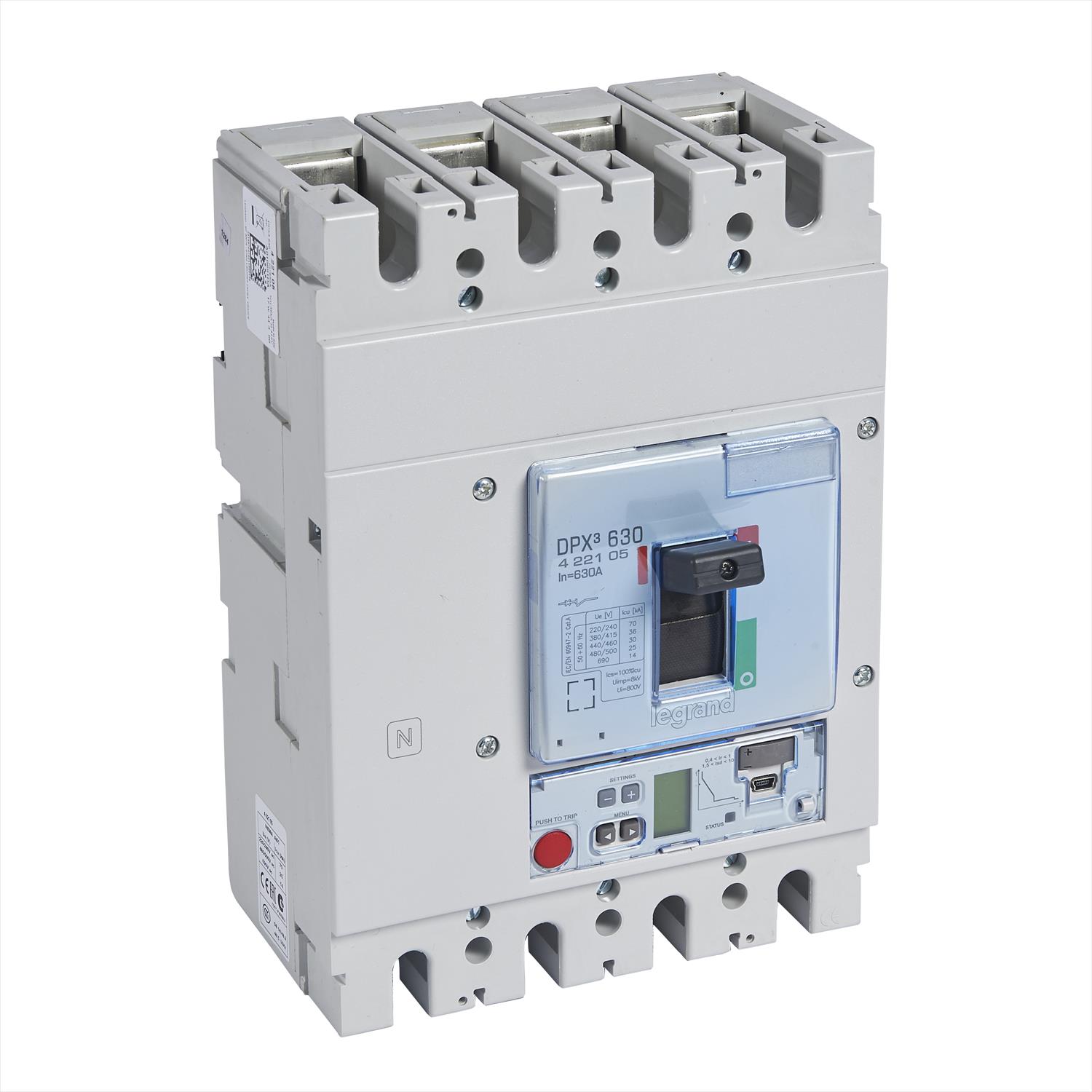 Interruptor caja moldeada 4x630A 36kA DPX3 422105 Legrand — Legrand
