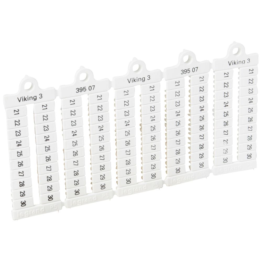 Placas Marca Horiz. 21-30 P5 39507 — Legrand — Legrand