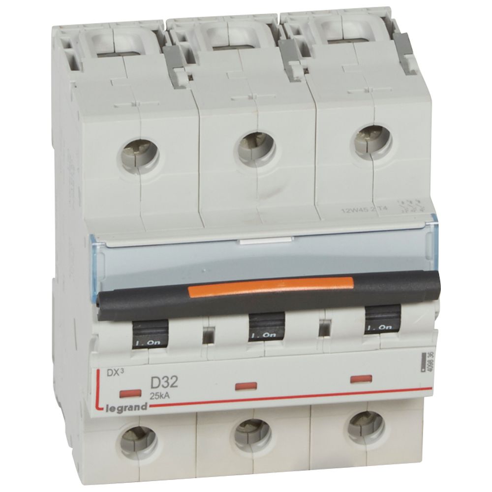 Interruptor automático 3P 25kA curva D DX3 409836 Legrand — Legrand