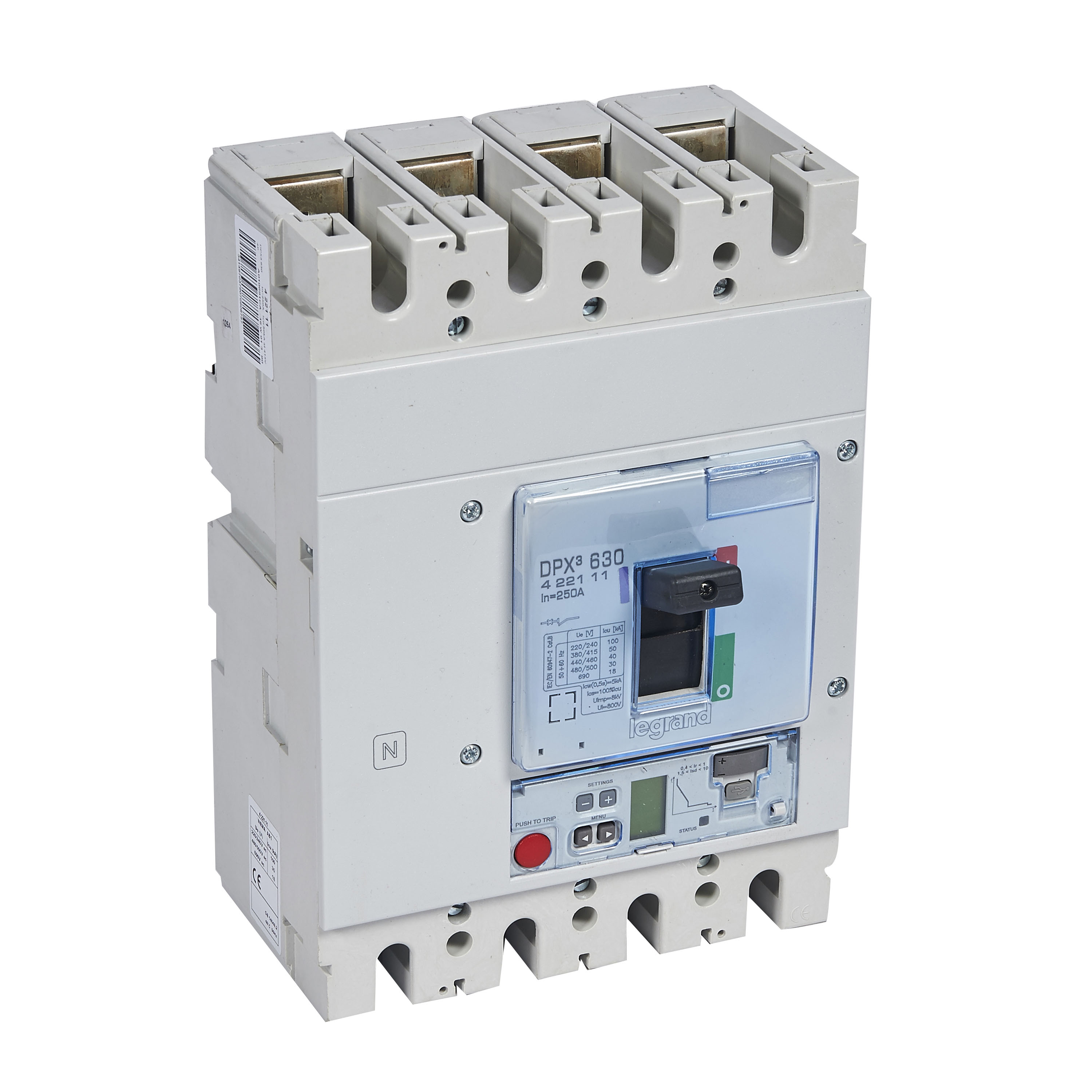Interruptor caja moldeada 4x250A 100kA DPX3 422111 Legrand — Legrand