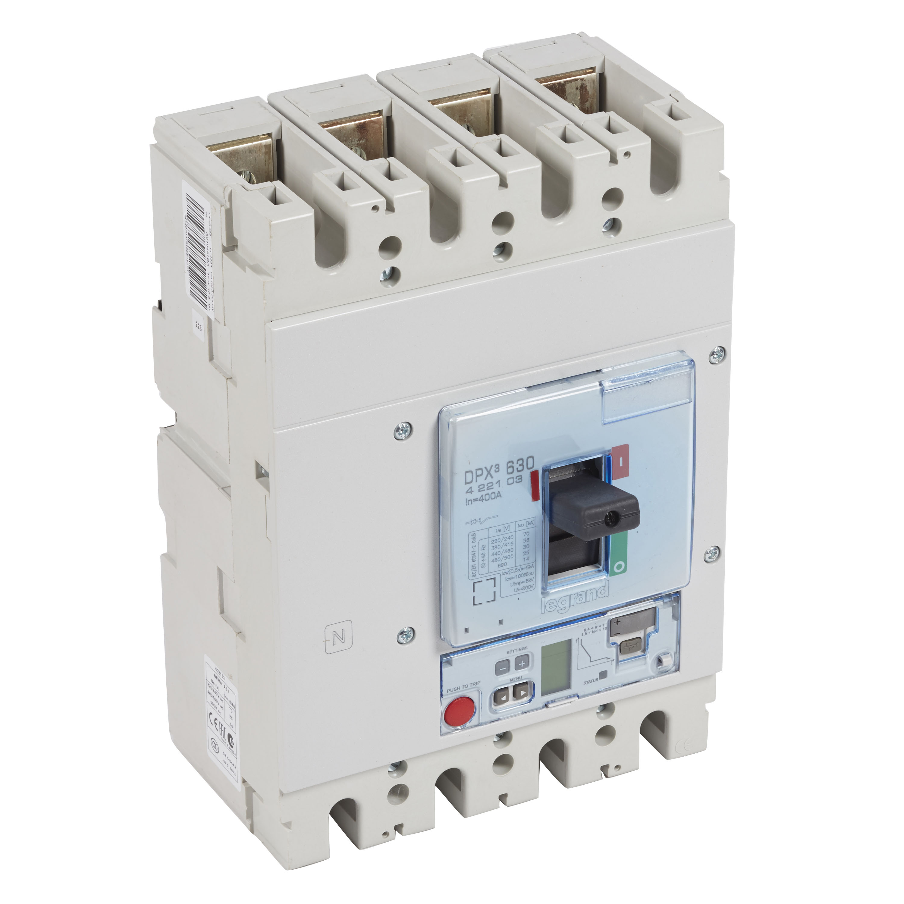 Interruptor caja moldeada 4x400A 36kA DPX3 422103 Legrand — Legrand