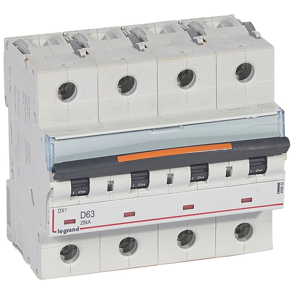 Interruptor automático 4P 25kA curva D DX3 409852 Legrand — Legrand