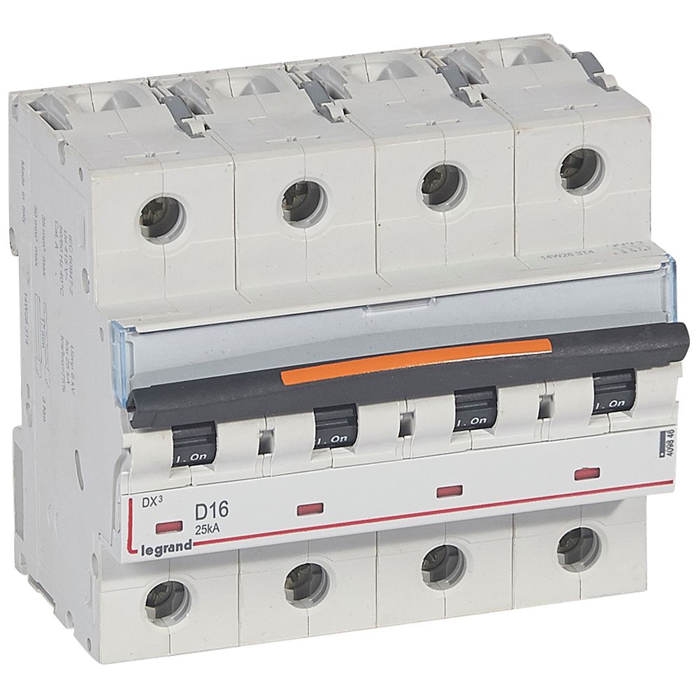 Interruptor automático 4P 25kA curva D DX3 409846 Legrand — Legrand