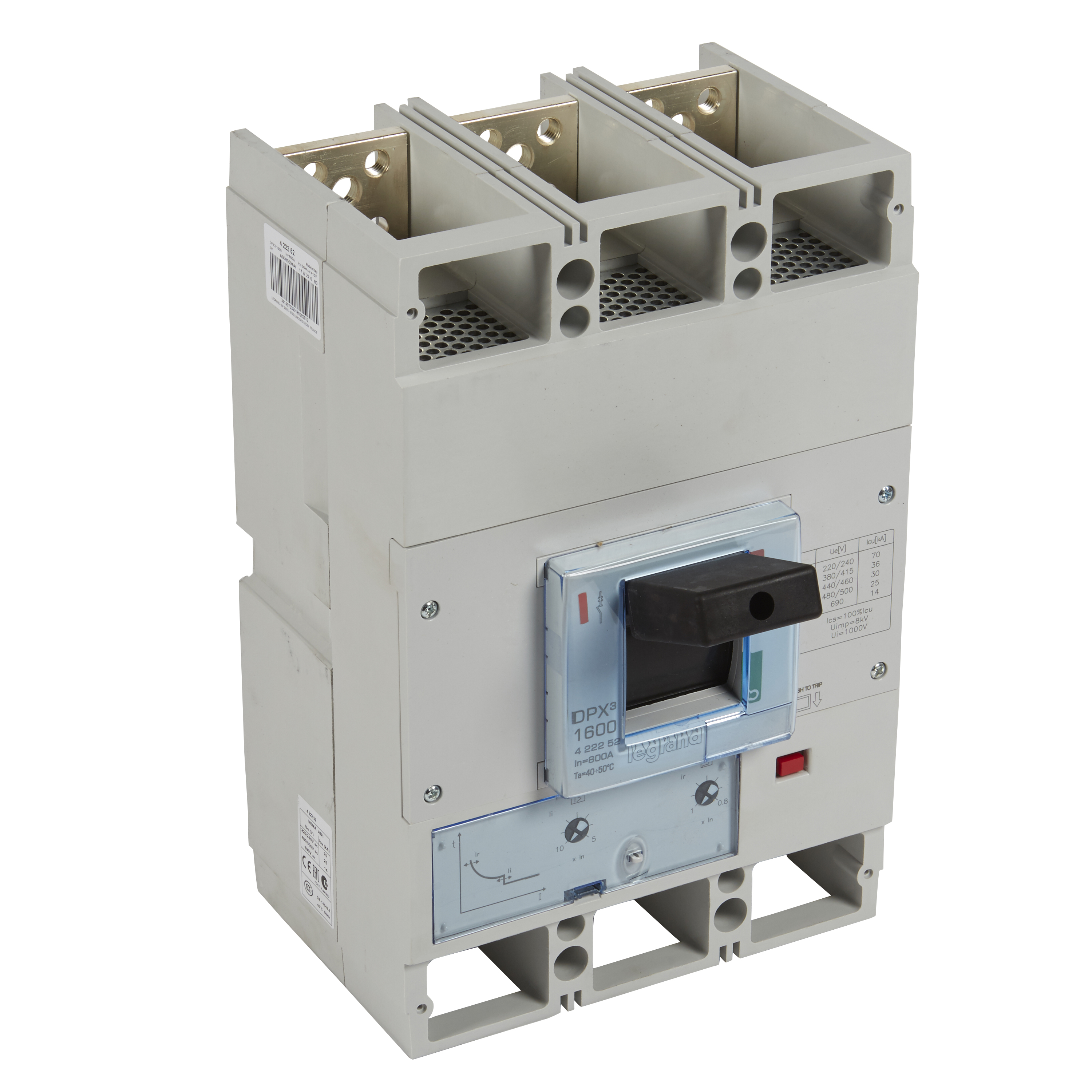 Interruptor caja moldeada 3x800A 400V 36kA DPX3 422252 Legrand — Legrand