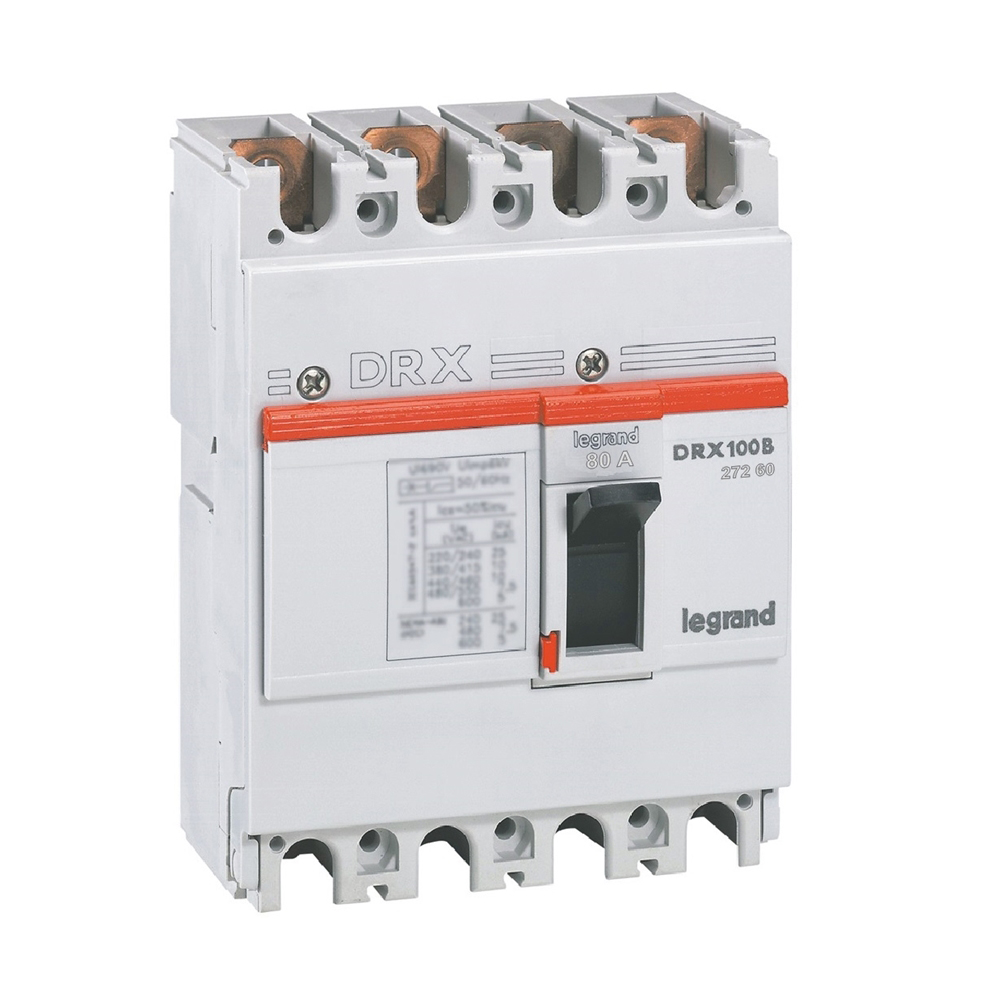 Interruptor caja moldeada 4x80A 36kA DRX 27260 Legrand — Legrand