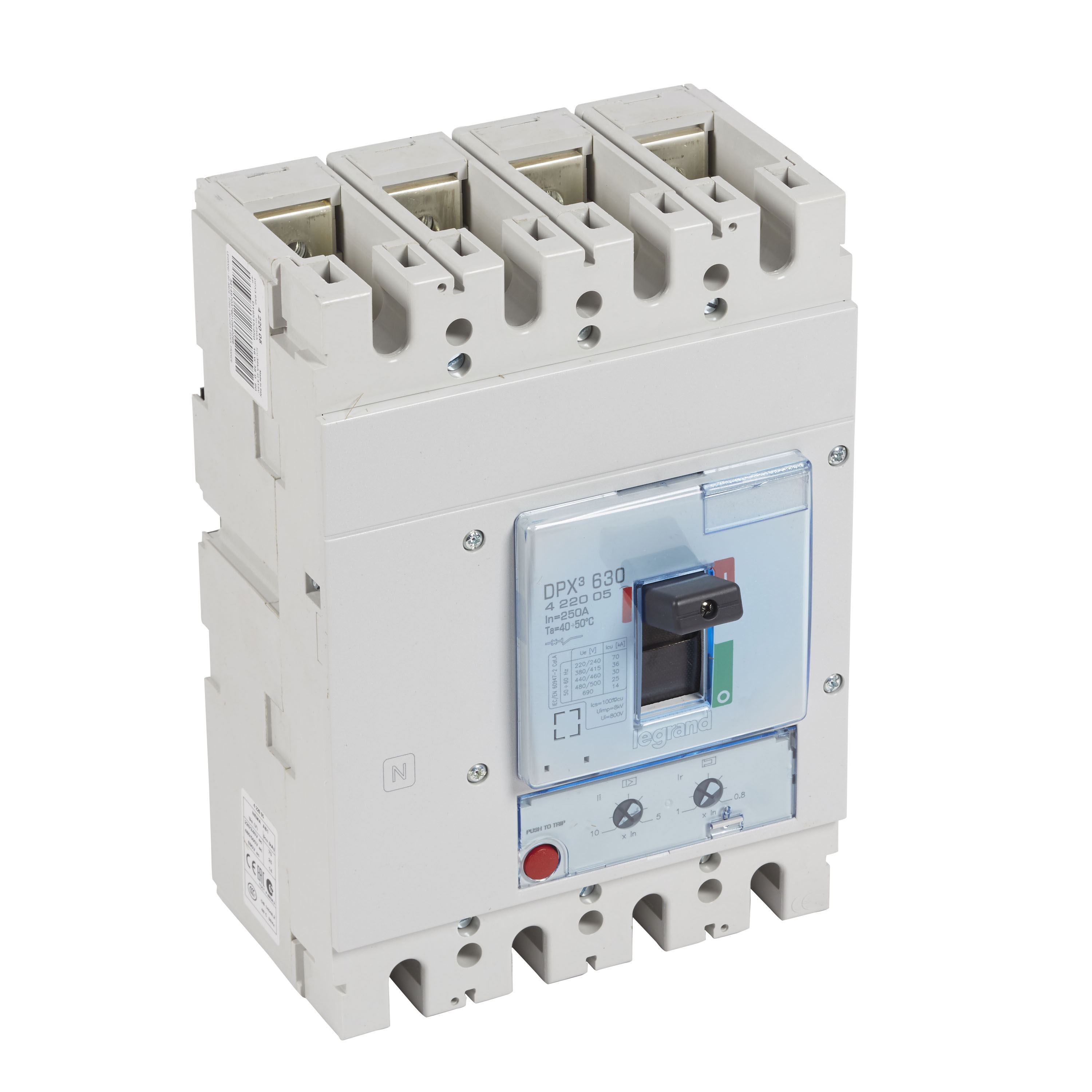 Interruptor caja moldeada 4x250A 36kA DPX3 422005 Legrand — Legrand