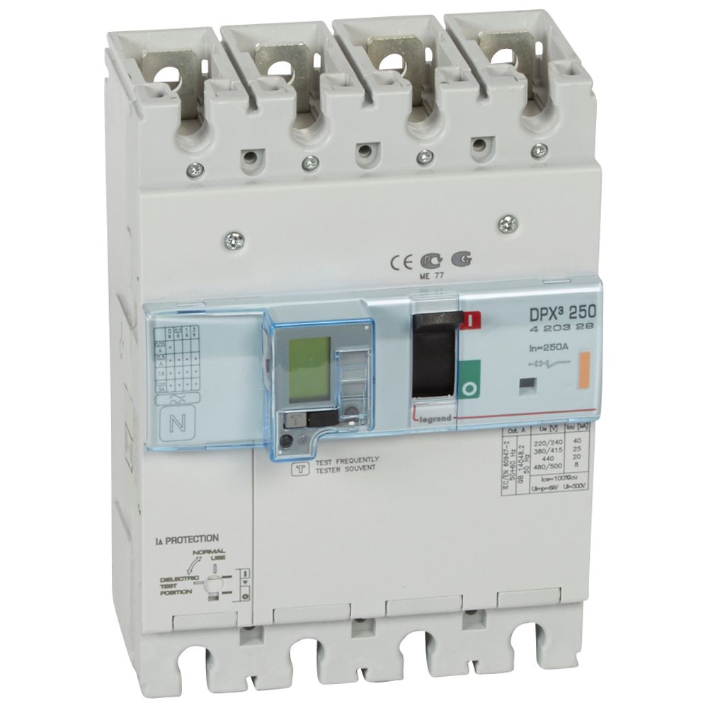 Interruptor caja moldeada 4x250A 25kA DPX3 420329 Legrand — Legrand