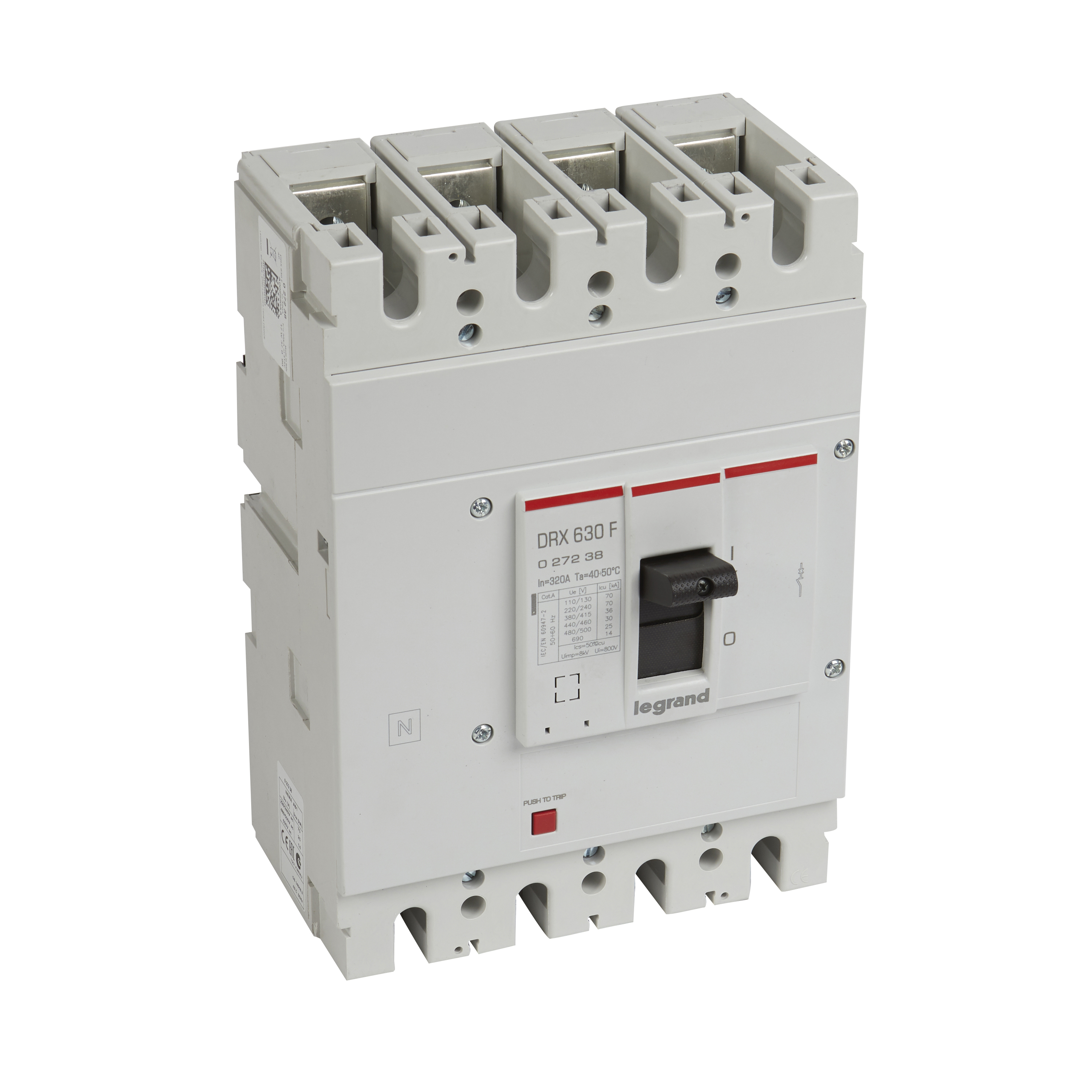 Interruptor caja moldeada 4x320A 36kA DRX 27238 Legrand — Legrand
