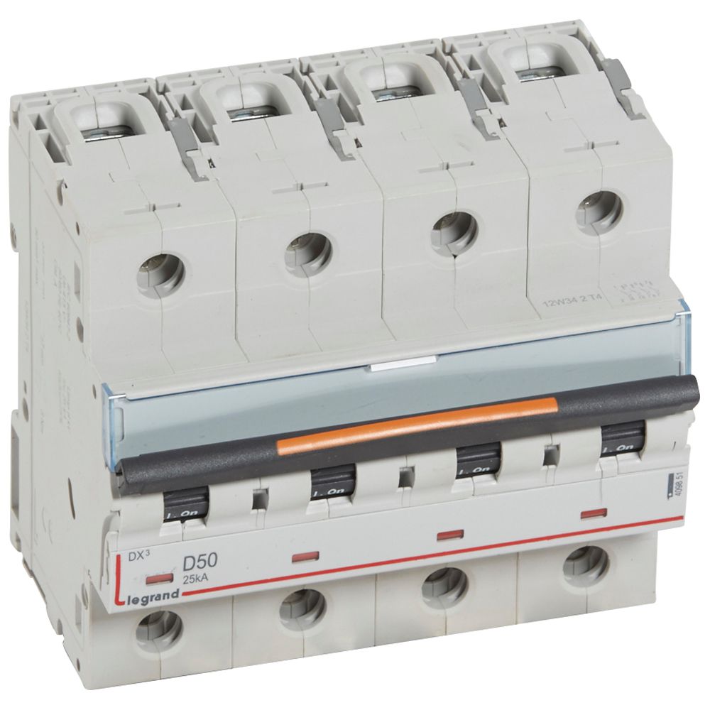Interruptor automático 4P 25kA curva D DX3 409851 Legrand — Legrand