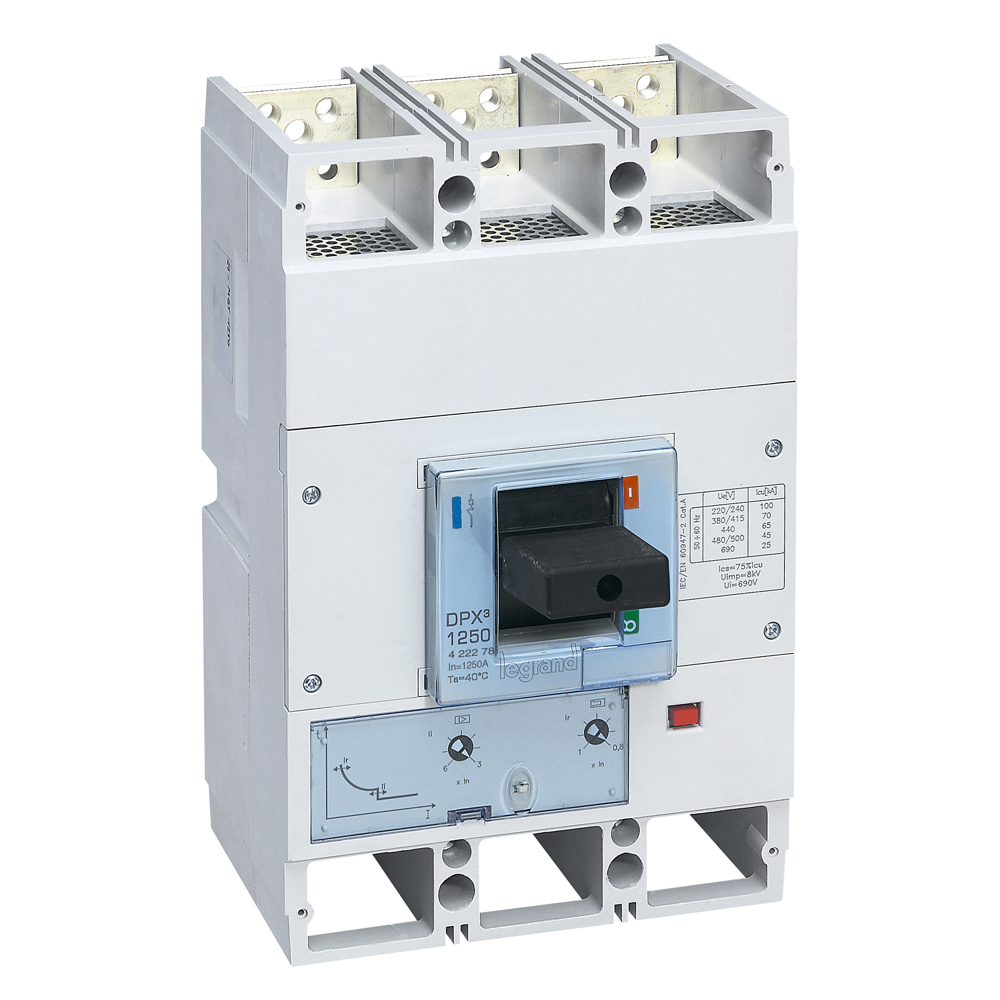 Interruptor caja moldeada 3x1250A 400V 70kA DPX3 422278 Legrand — Legrand
