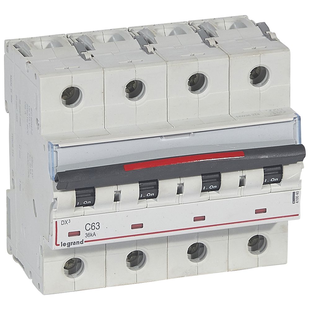 Interruptor automático 4P 36kA curva C DX3 410040 Legrand — Legrand