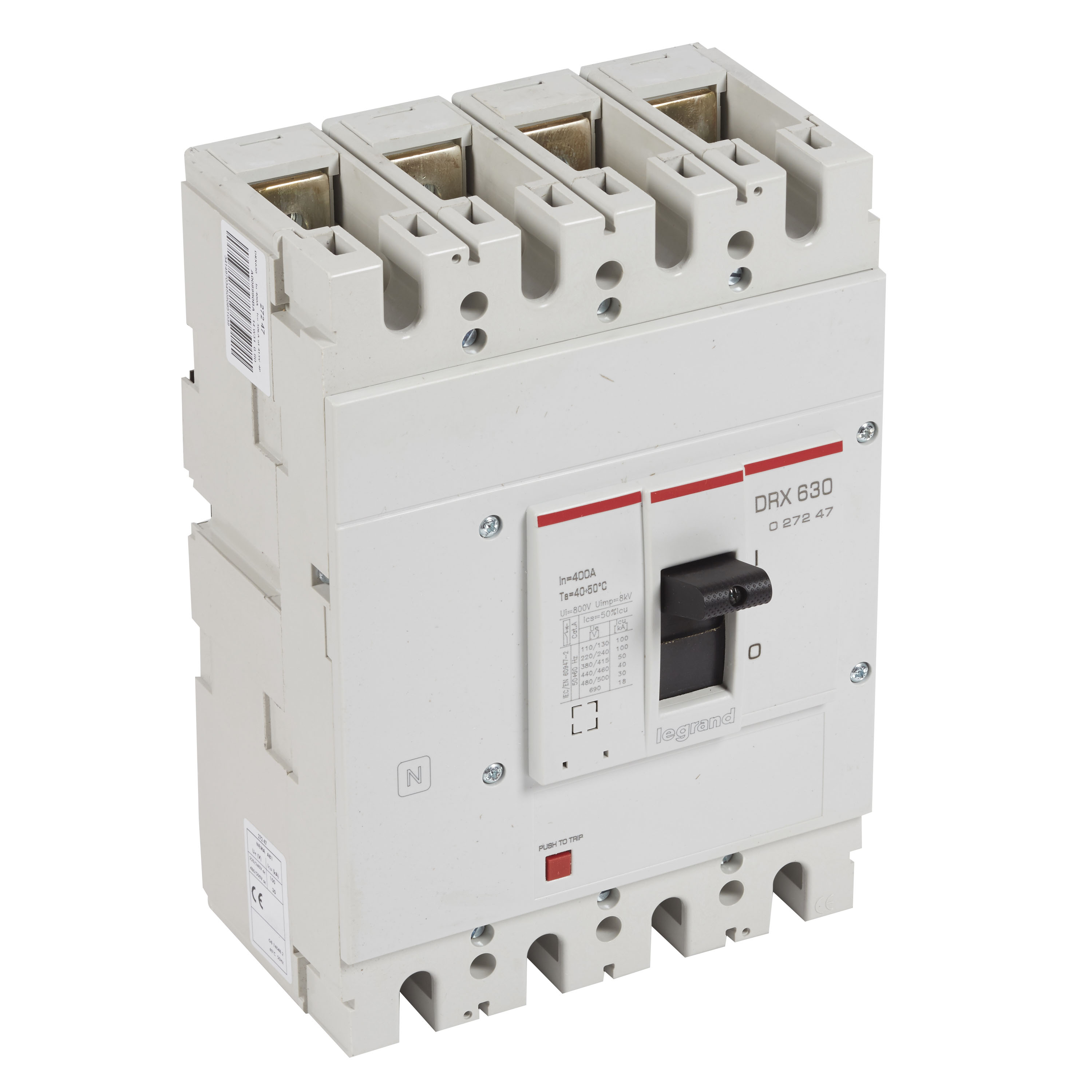 Interruptor caja moldeada 4x400A 50kA DRX 27247 Legrand — Legrand