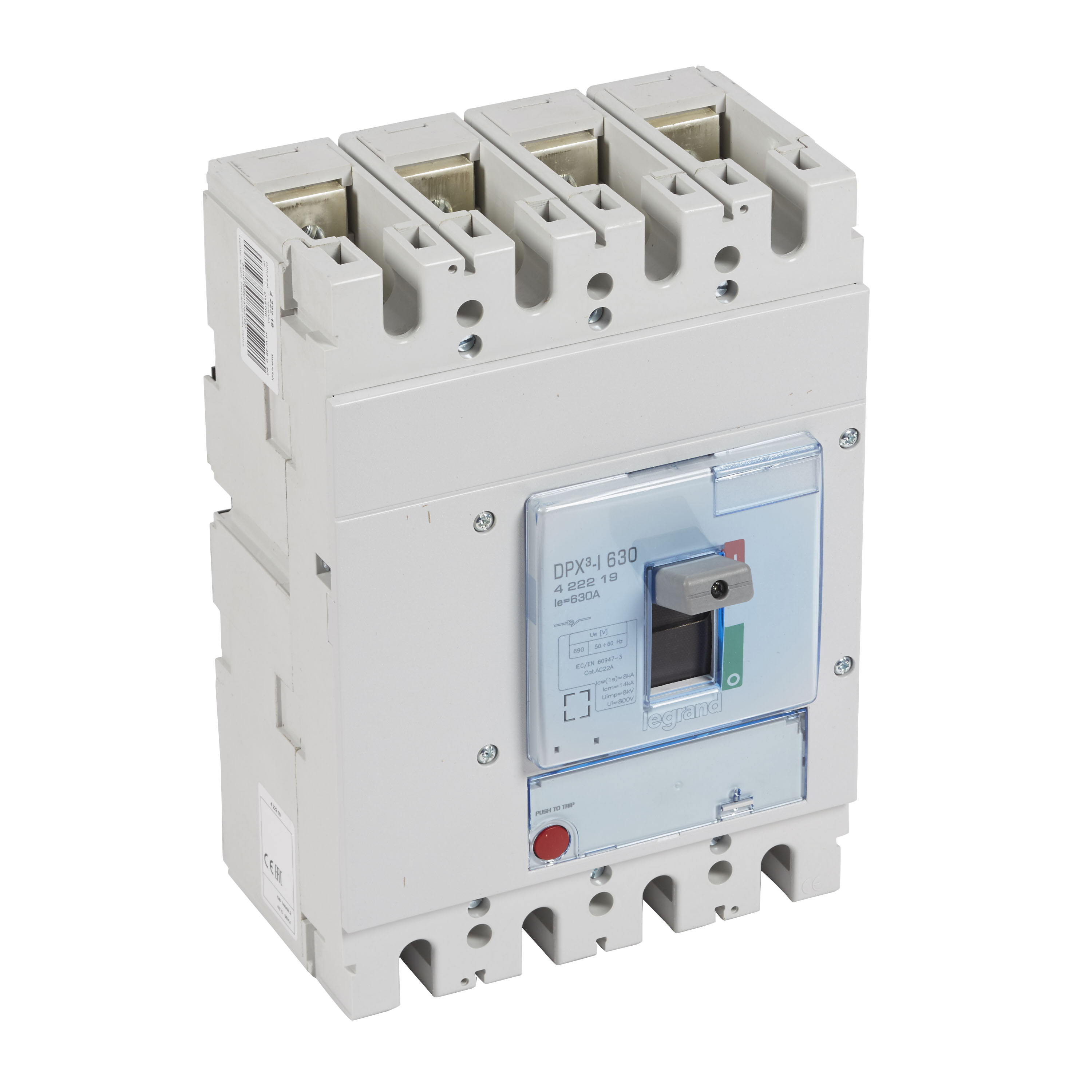 Interruptor caja moldeada 4x250A 50kA DPX3 422019 Legrand — Legrand